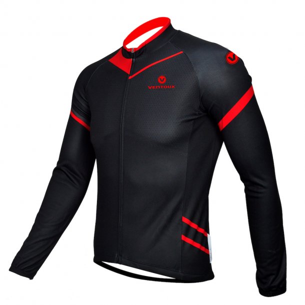 Ventoux - thermal | Jerseys Ventoux thermal jersey, sort/rød | Jerseys