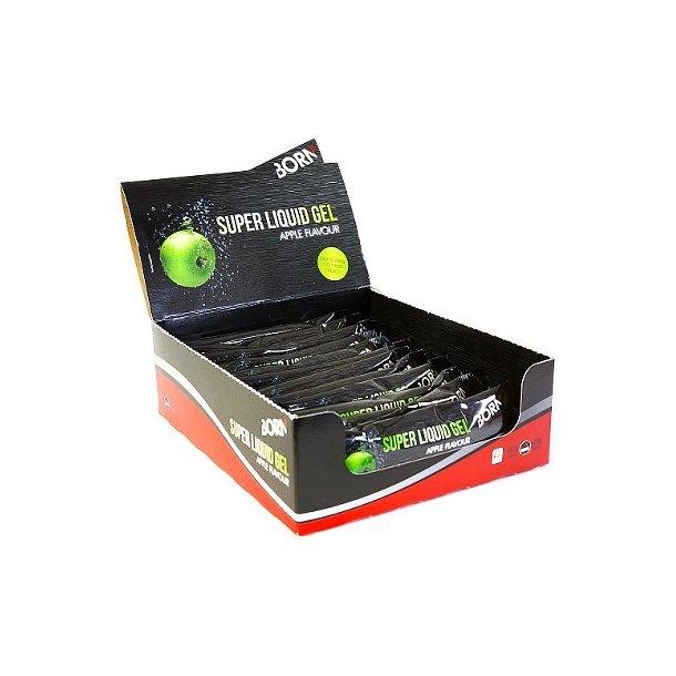 Born - 1 ks Super Liquid Energygel 12x55 ml Æble | Energigels 1 ks. BORN Super Liquid Energygel, 12x55 ml. Æble | Energigels